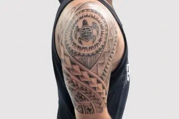 tribal, geometric tattoo