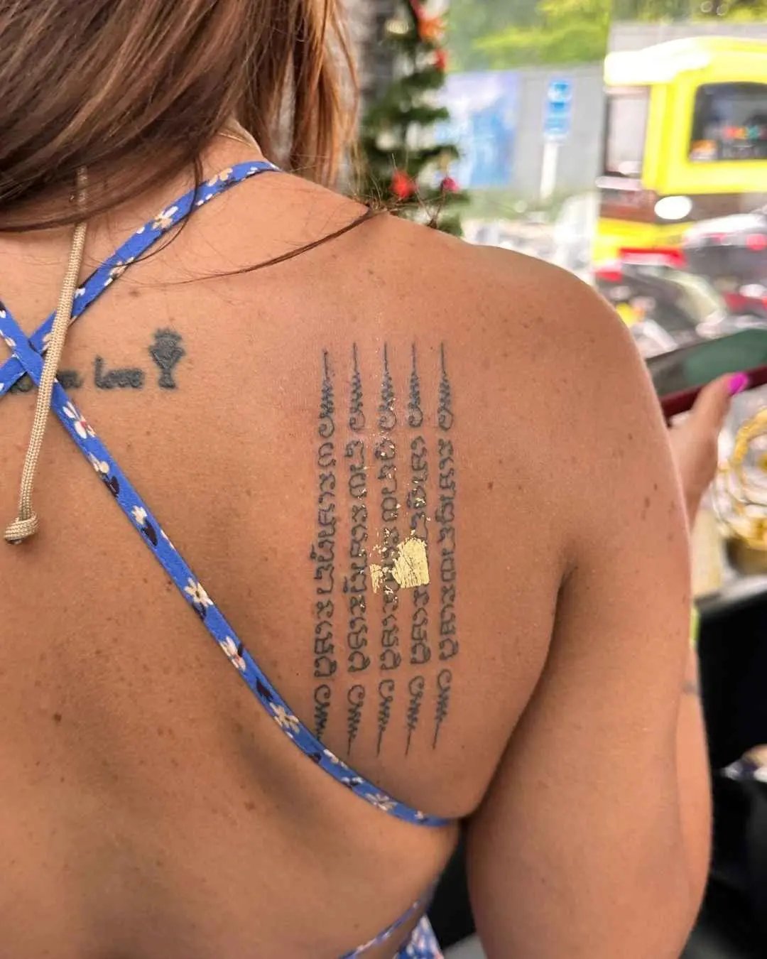 five line sak yant tattoo by fame tattoo