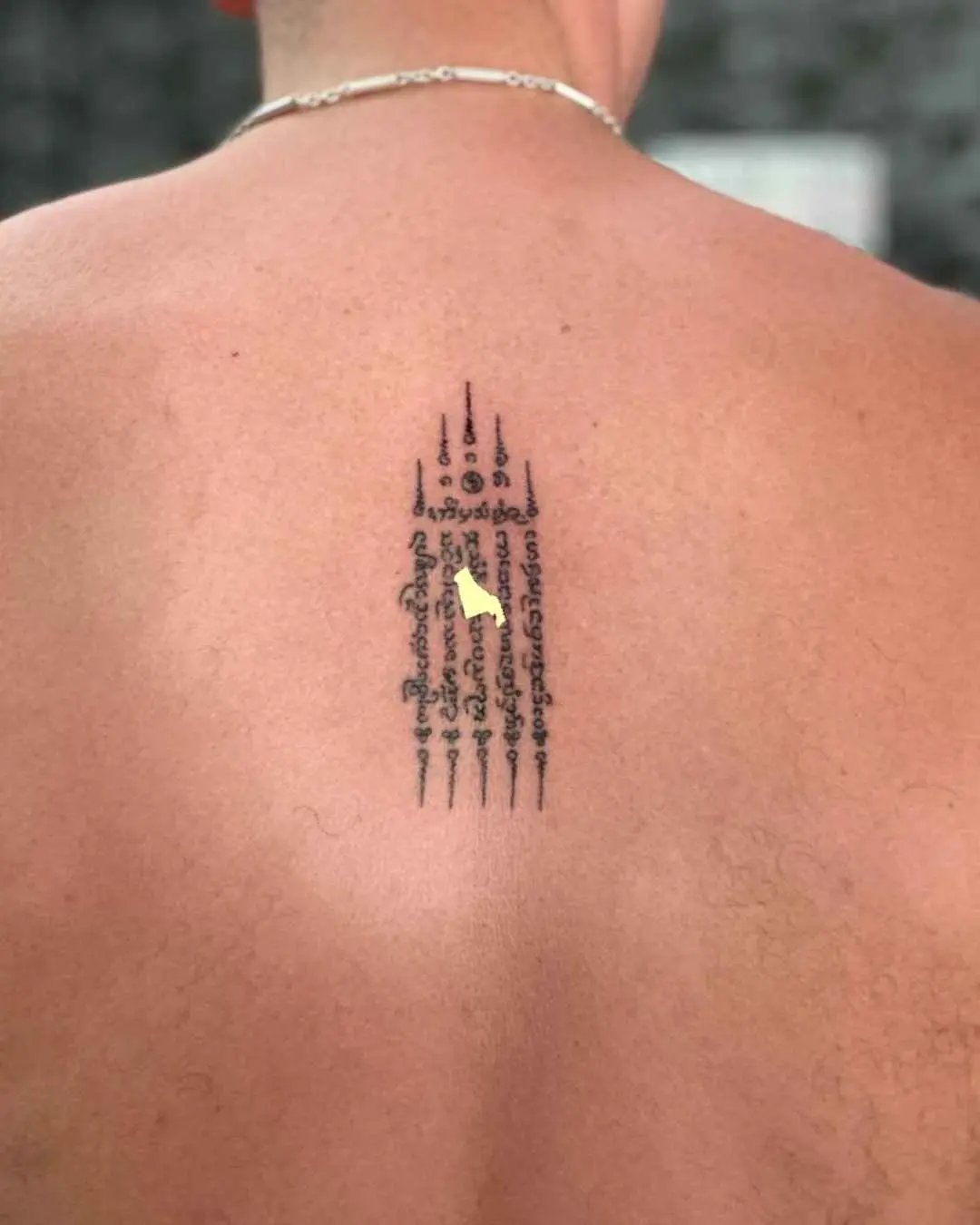 five line sak yant tattoo by fame tattoo