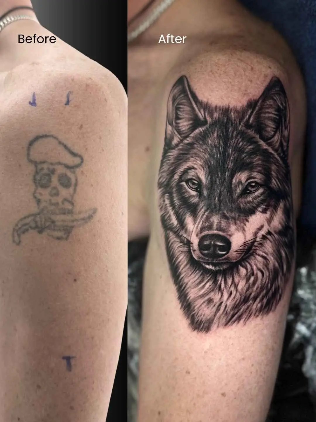 arm cover-up tattoo by fame tattoo