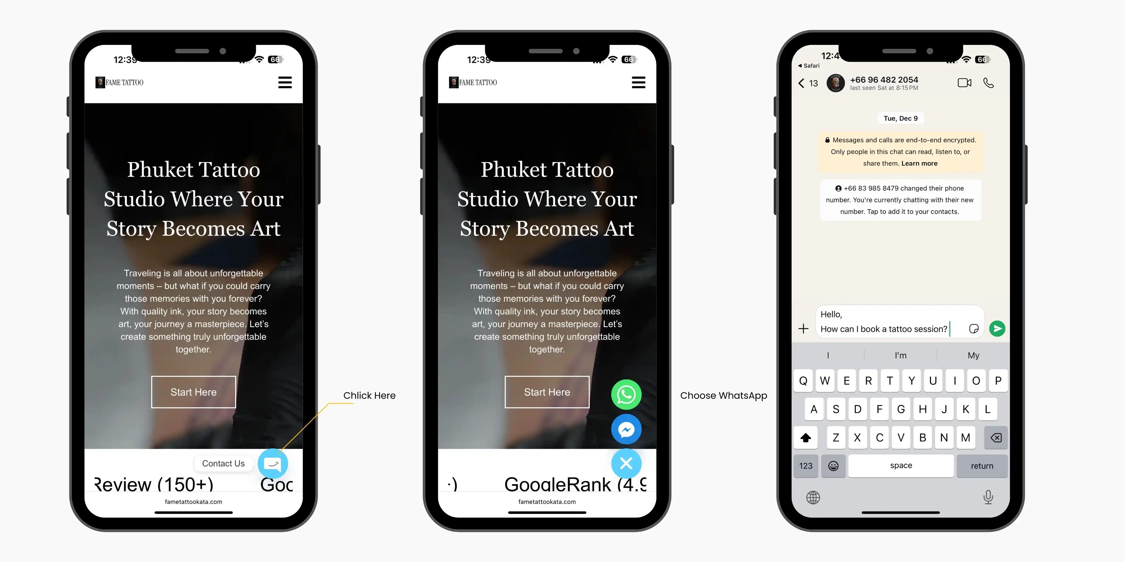 How to book at fame tattoo kata
