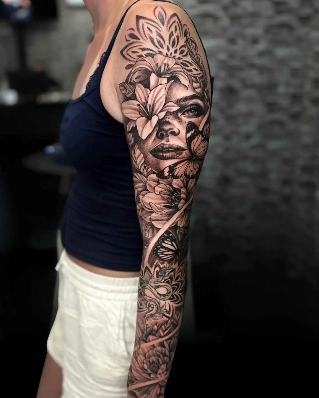 Mandala, geometric and Polynesian tattoo by fame tattoo