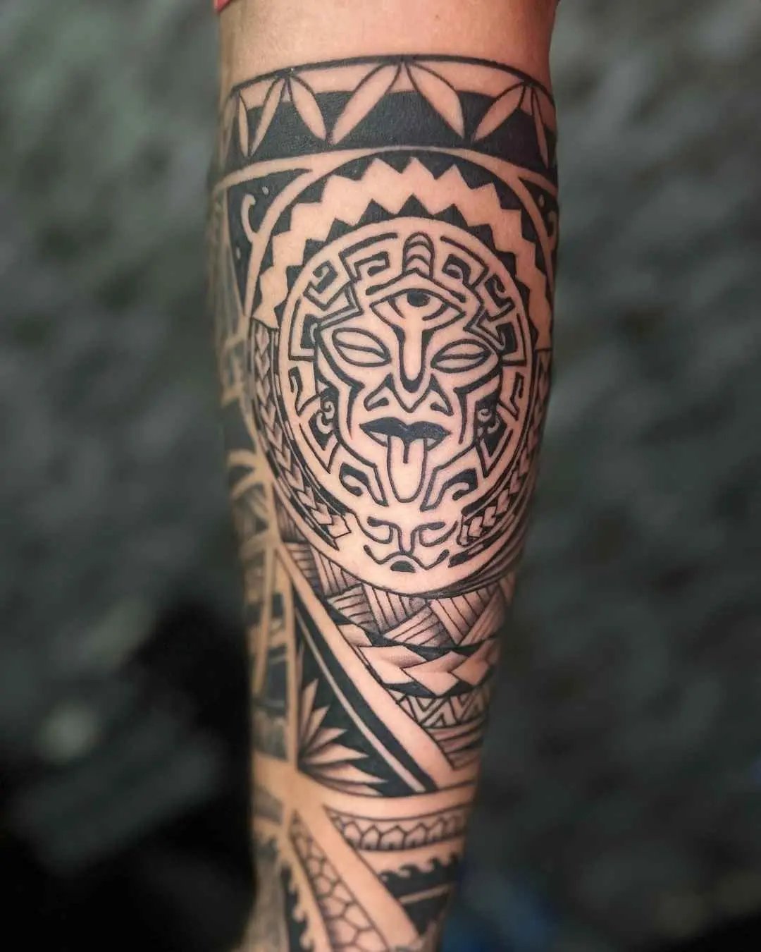 Mandala, geometric and Polynesian tattoo by fame tattoo
