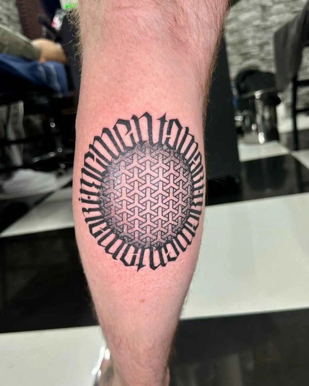 Mandala, geometric and Polynesian tattoo by fame tattoo