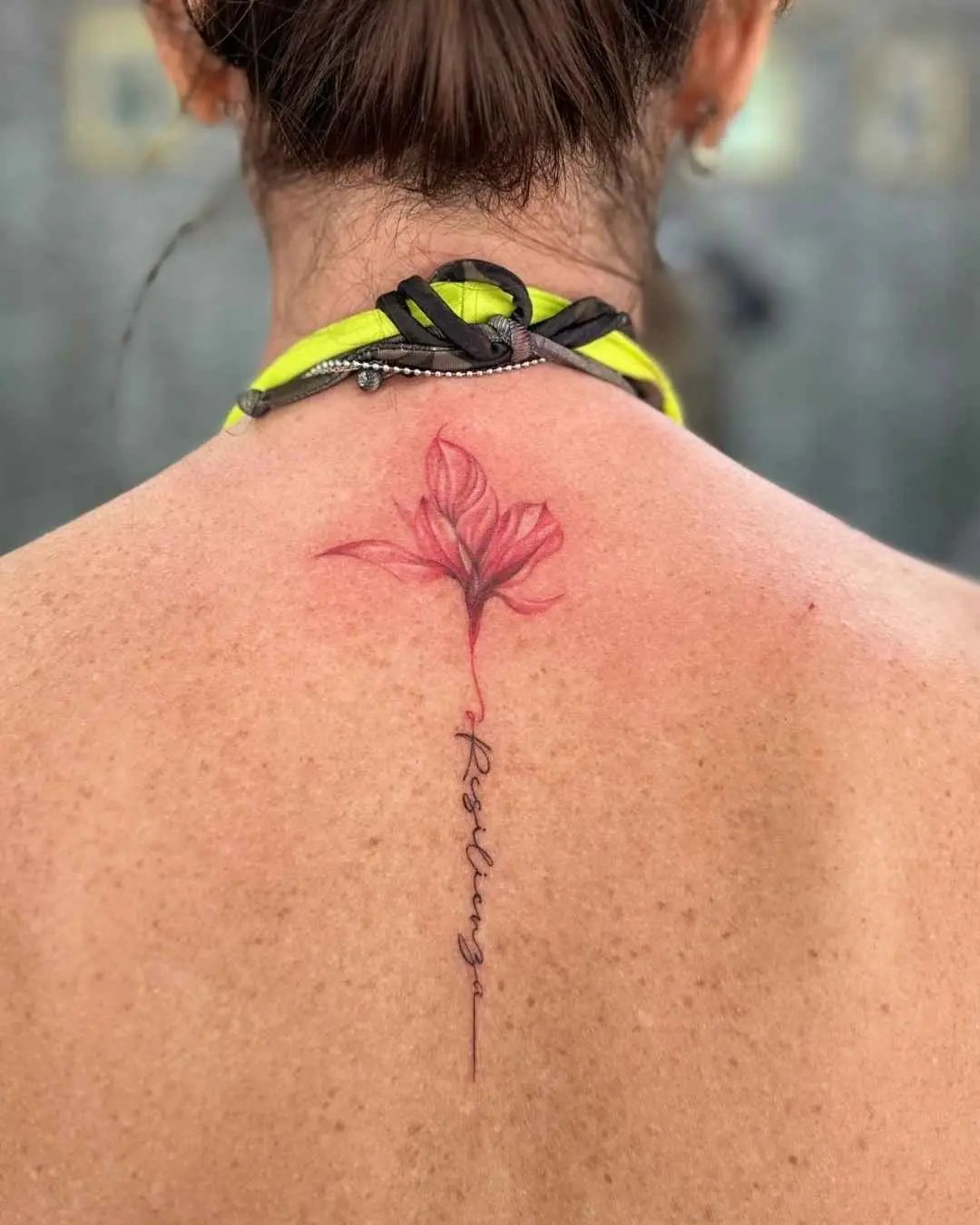 back fine line tattoo by fame tattoo